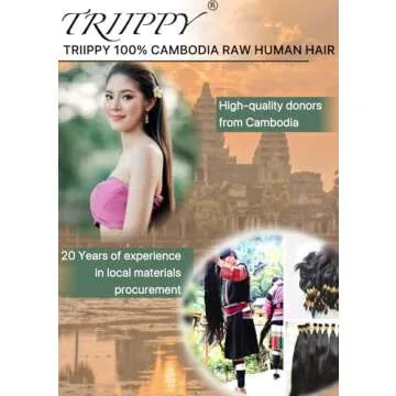 TRIIPPY Raw Human Hair Bundles for Silky, Long-lasting Beauty