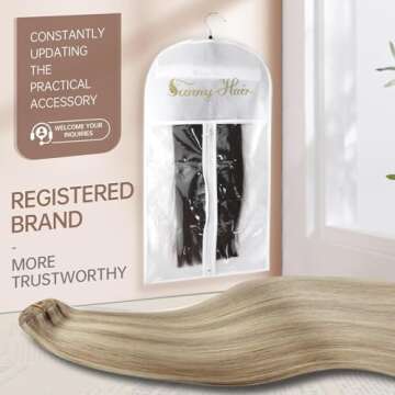 Sunny Hair Clip in Hair Extensions Straight Human Hair Clip in Extensions Remy Clip in Hair Extensions Real Human Hair Extensions Clip ins Golden Blonde Highlights Light Blonde 18inch