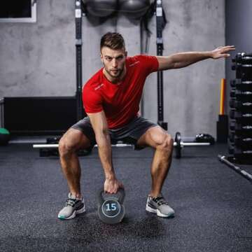 BalanceFrom Set of 3 Kettlebells for Strength Training