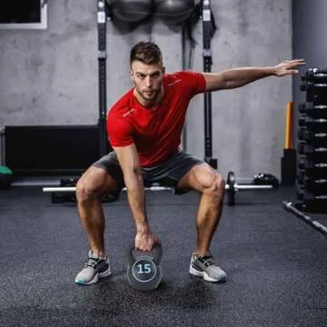 BalanceFrom Set of 3 Kettlebells for Strength Training