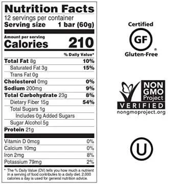 No Cow Protein Bar Mint Cacao | Low Sugar & High Fiber