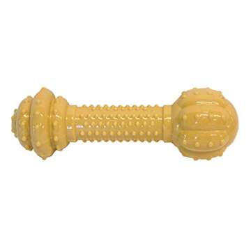 Nylabone Barbell Bone Power Chew Toy for Dogs, Dog Toys for Aggressive Chewers, Peanut Butter Flavor...