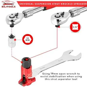 BILITOOLS Strut Spreader Tool Universal Suspension Strut Steering Knuckle Spindle Spreader 5.0 – 10.5 mm