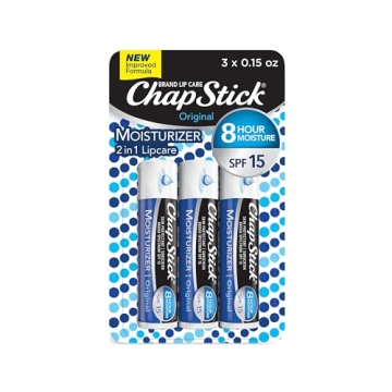 ChapStick Original Moisturizer Lip Balm SPF 15 - 3 Pack