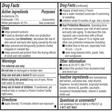 ChapStick Original Moisturizer Lip Balm SPF 15 - 3 Pack