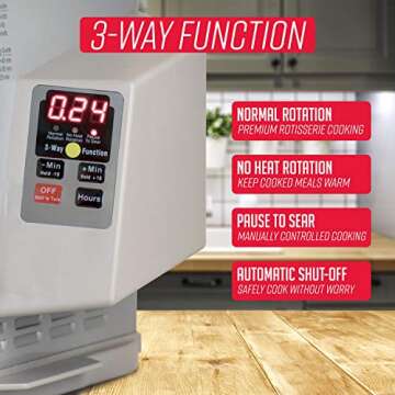 Ronco Showtime Rotisserie Oven - Large Capacity & Digital Controls