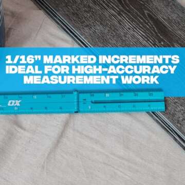 OX Tools Pro 24 Inch Durable Measuring Rule with Angle Finder