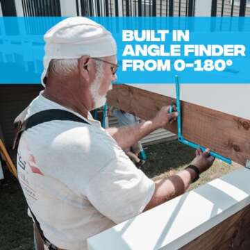OX Tools Pro 24 Inch Durable Measuring Rule with Angle Finder