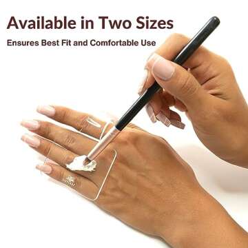 LilyLeaf Handheld Makeup Mixing Palette - Transparent Hand Tray for Mixing Foundation - Clear Acrylic Blending Plate for Makeup Lovers and Professionals with Cute Storage Bag (L)