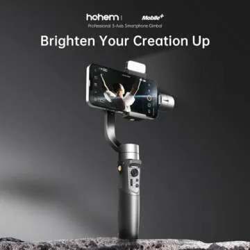 hohem iSteady Mobile Plus Kit Smartphone Gimbal Stabilizer with Fill Light and 600° Inception Mode