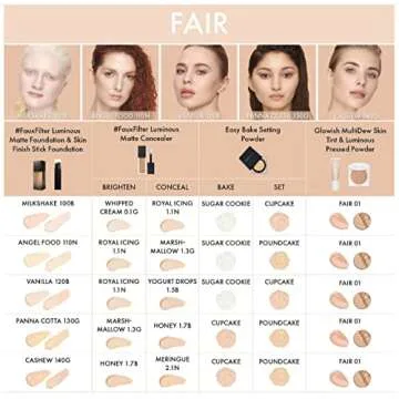 HUDA BEAUTY GloWish Multidew Vegan Skin Tint Foundation 01 Fair