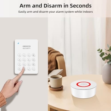 GRSICO 9-Piece Wireless Home Security Alarm Kit
