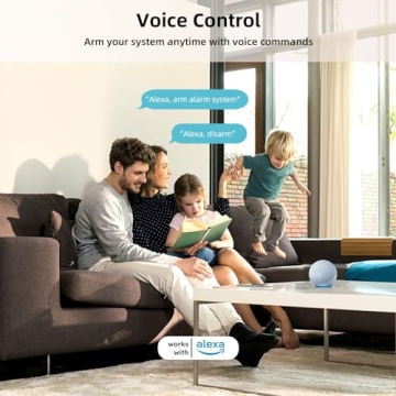 GRSICO 9-Piece Wireless Home Security Alarm Kit