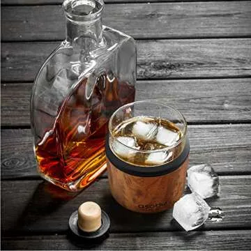 Asobu Whiskey Glass with Insulated Sleeve Enhances Your Drinking Experience