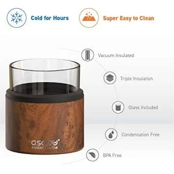 Asobu Whiskey Glass with Insulated Sleeve Enhances Your Drinking Experience