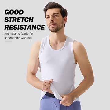 Bamboo Cool Men's Moisture-Wicking Tank Tops - 3 Pack