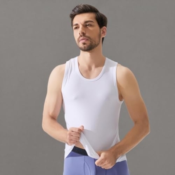 Bamboo Cool Men's Moisture-Wicking Tank Tops - 3 Pack