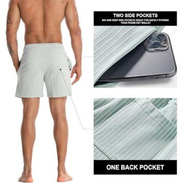 FIROTTII Men's Athletic Shorts with Pockets and Drawstring