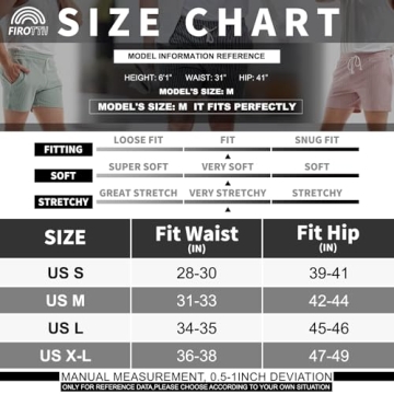 FIROTTII Men's Athletic Shorts with Pockets and Drawstring