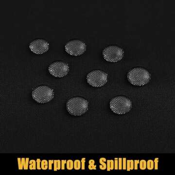 Smiry Rectangle Picnic Table Cloth, Waterproof Elastic Fitted Tablecloths for 6 Foot Tables, Washable Polyester Table Cover for Camping, Indoor and Outdoor (Black, 30"x72")