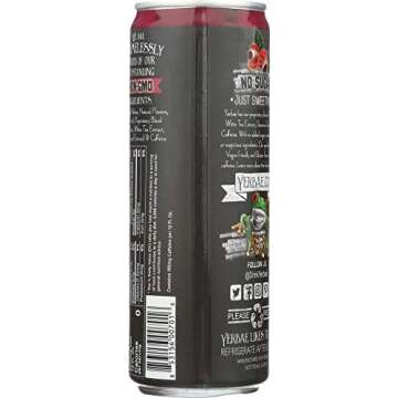 Yerbae Enhanced Sparkling Water Pomegranate Berry 12 oz (Pack of 4)