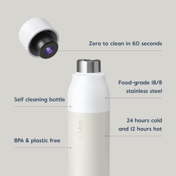 LARQ Bottle 17 oz - Self-Cleaning UV Water Purifier Bottle