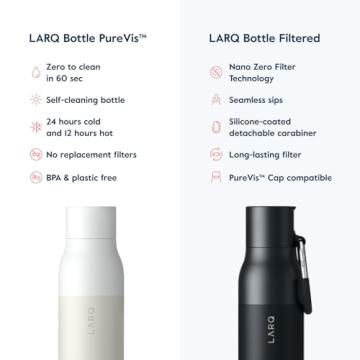 LARQ Bottle 17 oz - Self-Cleaning UV Water Purifier Bottle