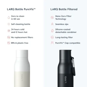 LARQ Bottle 17 oz - Self-Cleaning UV Water Purifier Bottle