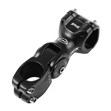 FOMTOR Adjustable Bike Stem 31.8 110mm 0~60 Degree Adjustable Handlebar Stem for Mountain Bike Road Bike MTB (110mm, Black)