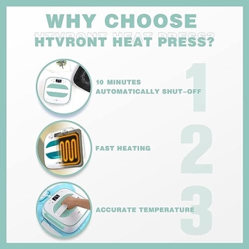 HTVRONT 10x10 Heat Press for Durable & Fun Transfers