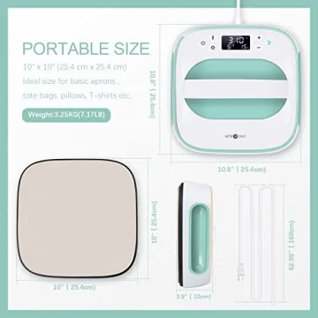 HTVRONT 10x10 Heat Press for Durable & Fun Transfers