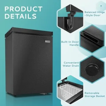 Euhomy 2.8 Cu.Ft Chest Freezer - Perfect for Home Use