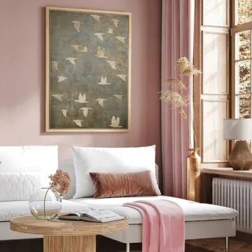 NWT Framed Canvas Print Colorful Bird Art for Homes