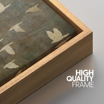 NWT Framed Canvas Print Colorful Bird Art for Homes