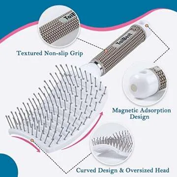 TaiBest Boar Bristle Hair Brush Set for All Hair Types
