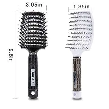 TaiBest Boar Bristle Hair Brush Set for All Hair Types