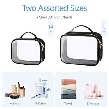 Buy PACKISM Clear Makeup Bags - TSA Approved Travel Set