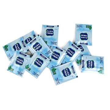 PureFresh Wet Wipes - Flushable, Individually Wrapped, 40 Packs for Travel
