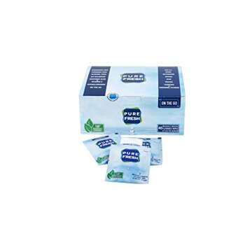 PureFresh Wet Wipes Flushable Travel Size for Hygiene