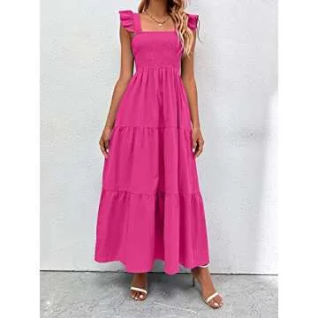 Stylish Blue and White Floral Maxi Dress for Summer