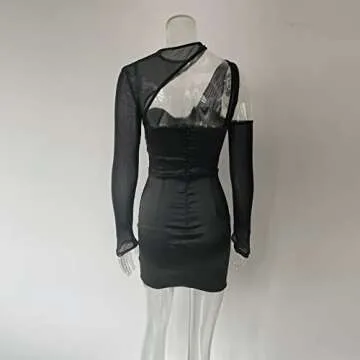 XLLAIS Women Halter Neck Bodycon Dress for Parties