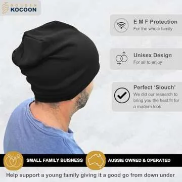 Golden Kocoon EMF Protection Slouch Beanie