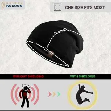 Golden Kocoon EMF Protection Slouch Beanie