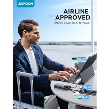 JOYROOM 10000 mAh Fast Charging Power Bank with Built-in Cables