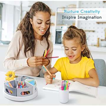 Creative Caddy Rotating Art Supply Organizer for Kids