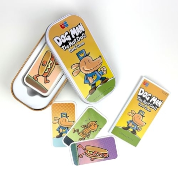 Dog Man Hot Dog Card Game Ages 6+ in Portable Tin