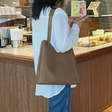 Stylish Leather Tote Bag Large Capacity for Women