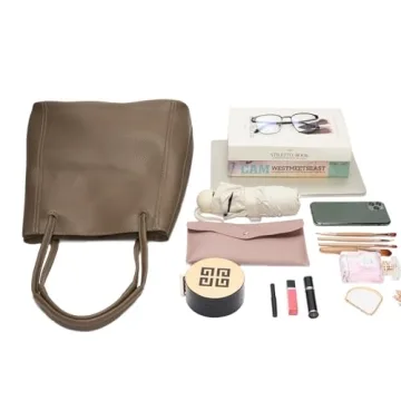 Stylish Leather Tote Bag Large Capacity for Women