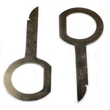 BlingKingdom 12 pcs Auto Pry Tools Kit Door Trim Panel Dash Stereo Radio Interior Light Removal