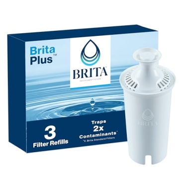 Brita Plus BPA-Free Water Filter - 3-Pack for Clean Drinking